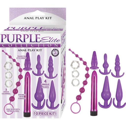 Purple Elite Collection Anal Play Kit - Purple
