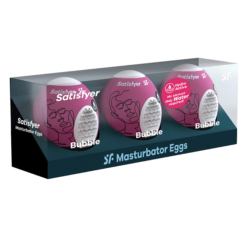Satisfyer Masturbator Egg 3er Set-Bubble