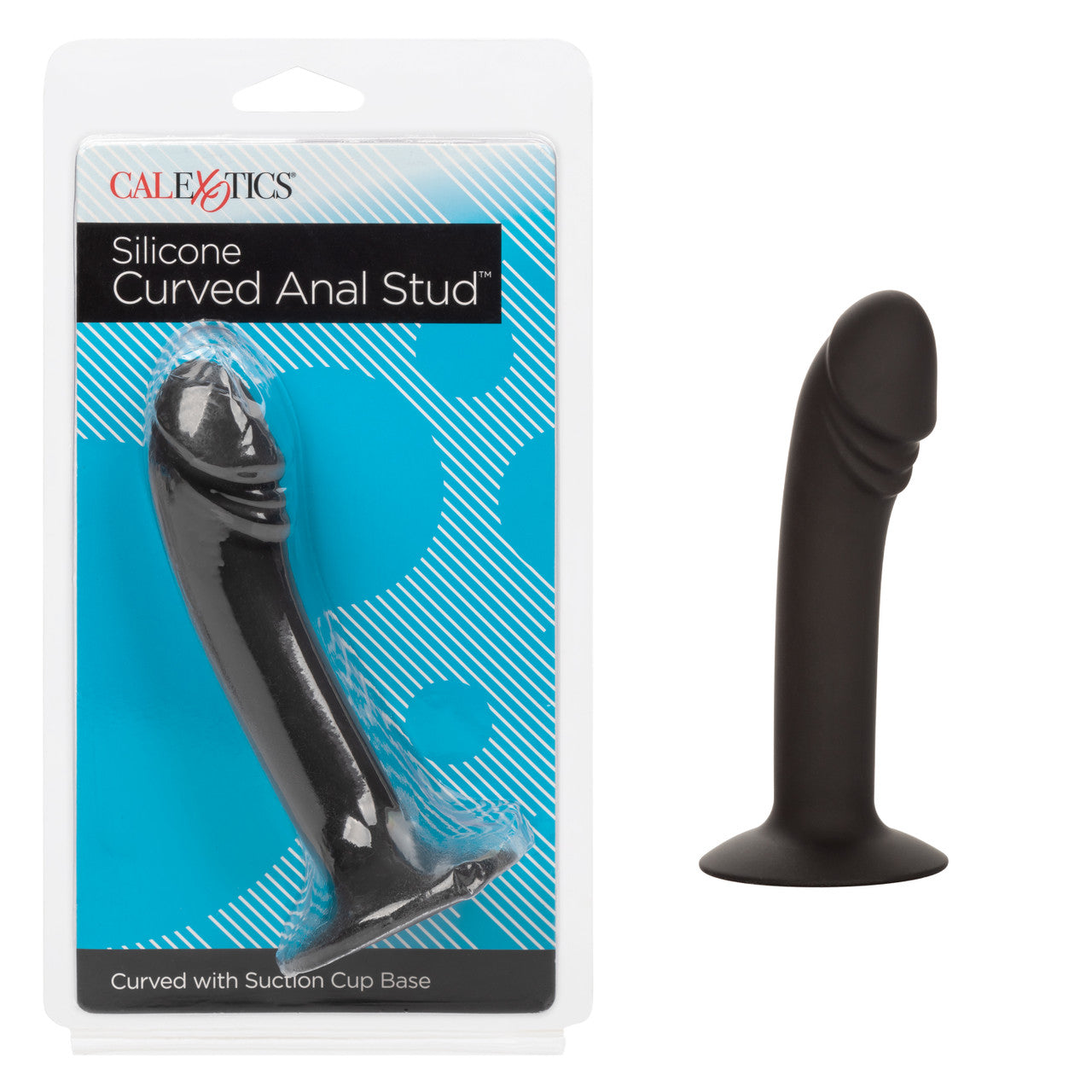 SILICONE CURVED ANAL STUD