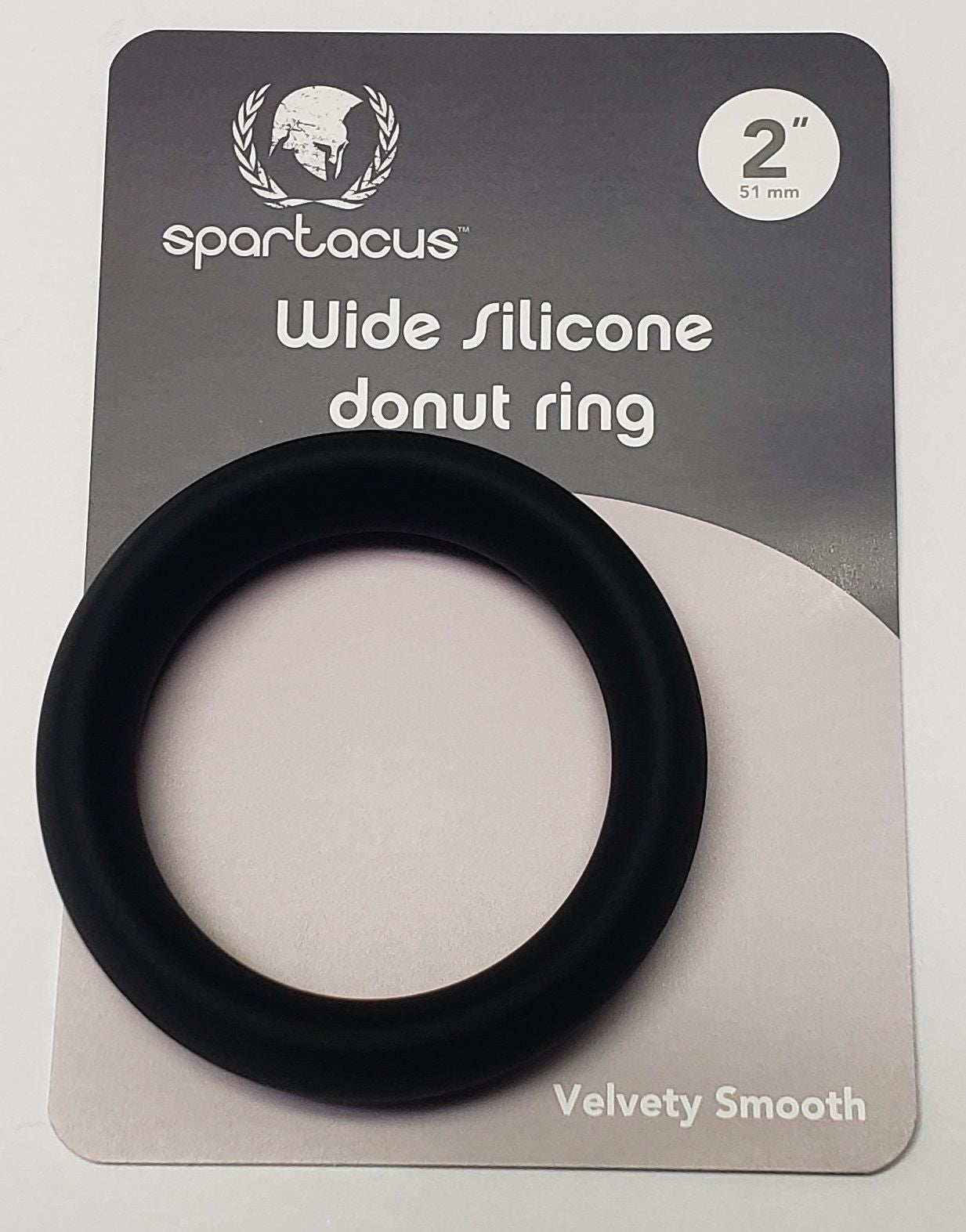 WIDE SILICONE DONUT RING BLACK 2 '
