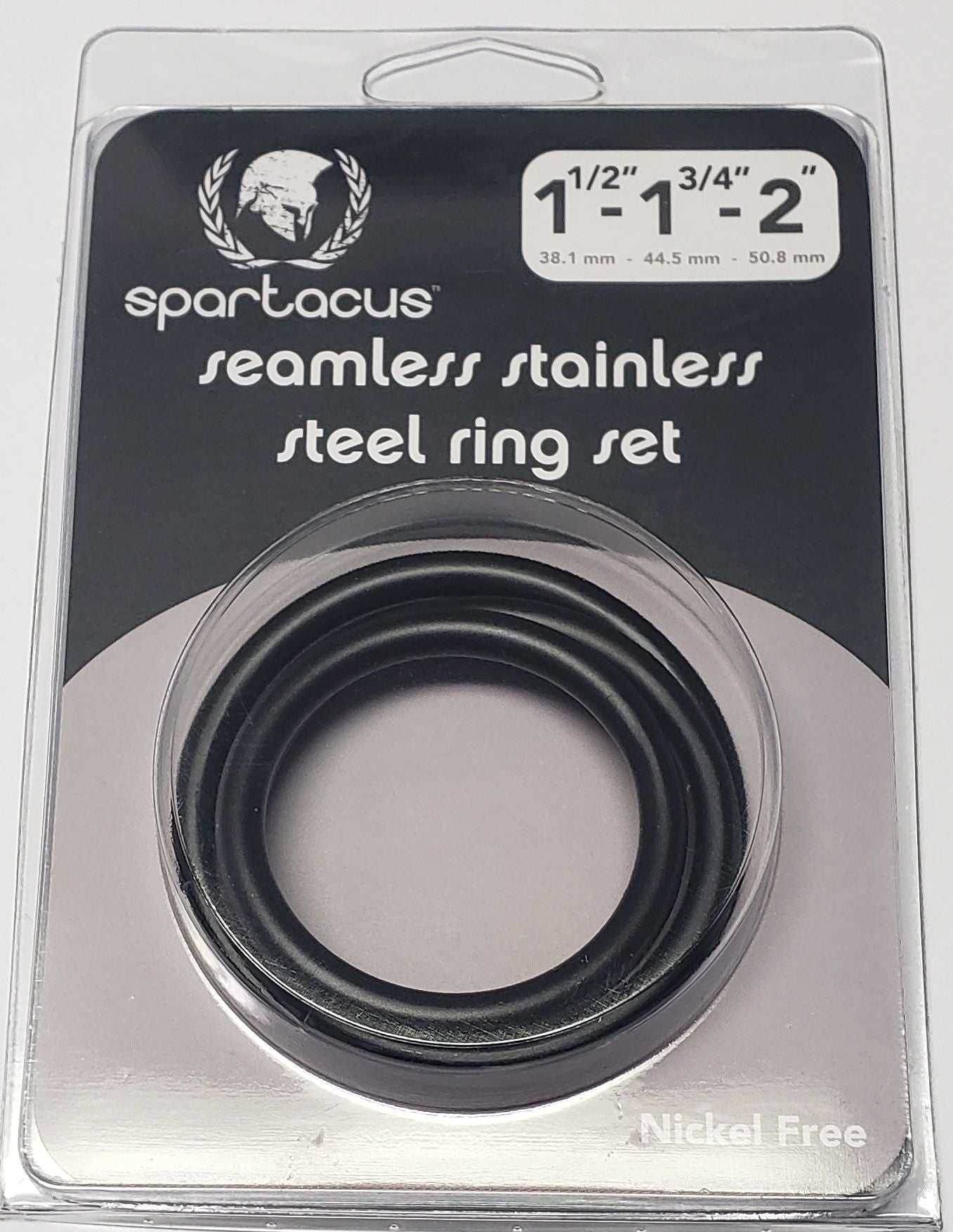 BLACK STAINLESS STEEL C-RING SET - 1.5 1.75' 2' '