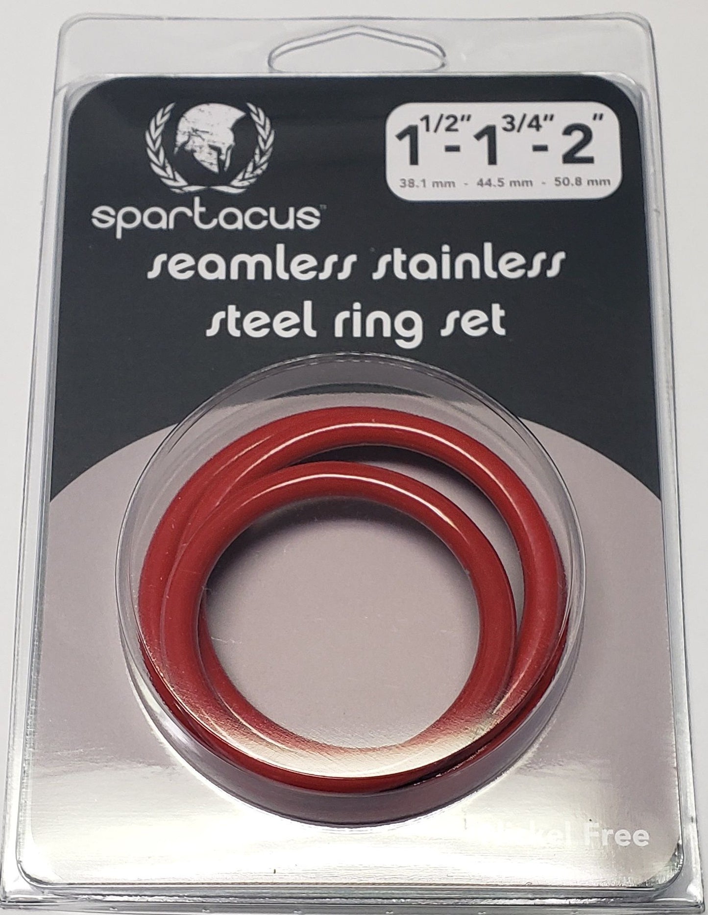 RED STAINLESS STEEL C-RING SET - 1.5 1.75' 2' '