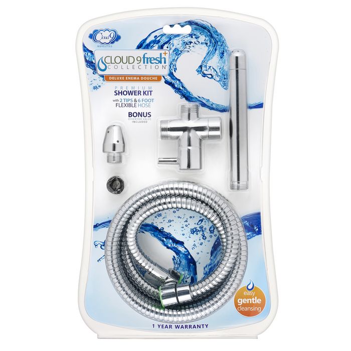 CLOUD 9 FRESH + PREMIUM SHOWER ENEMA KIT W/ DIVERTER & TIPS