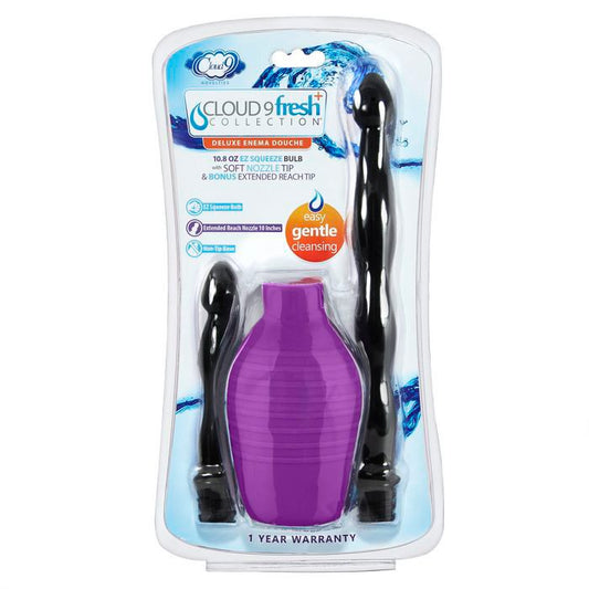 Deluxe Anal Enema Douche Kit 10.8 Oz Ez Squeeze Bulb