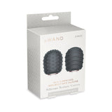 Le Wand Original Silicone Textured Covers Black Pack Of 2