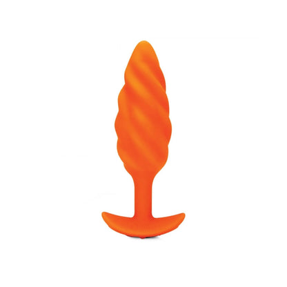 B-Vibe Texture Plug Swirl Orange (Medium)