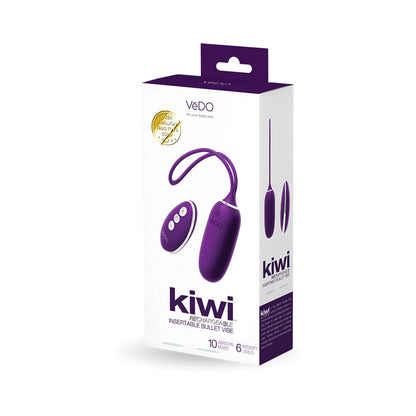 VeDO KIWI Rechargeable Insertable Bullet - Tease Me Turquoise