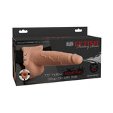 Fetish Fantasy 7.5in Hollow Squirting Strap-on With Balls, Flesh